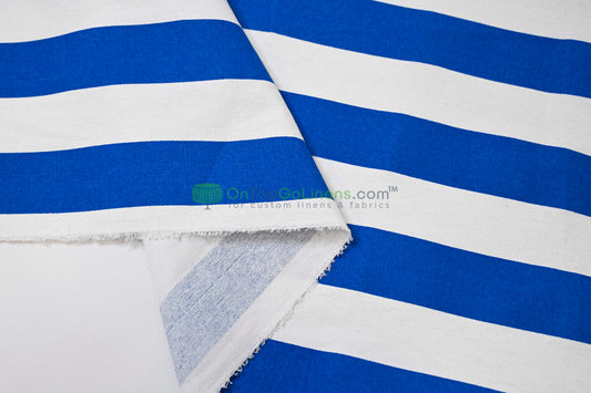 2" Striped Cotton Canvas Fabric by the Yard 60 Inch Wide Cotton Polyester Blend