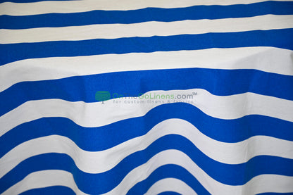 100% Cotton Canvas 2" Stripe Fabric | Sold by the Yard | Four Colors Available | 60" Wide |