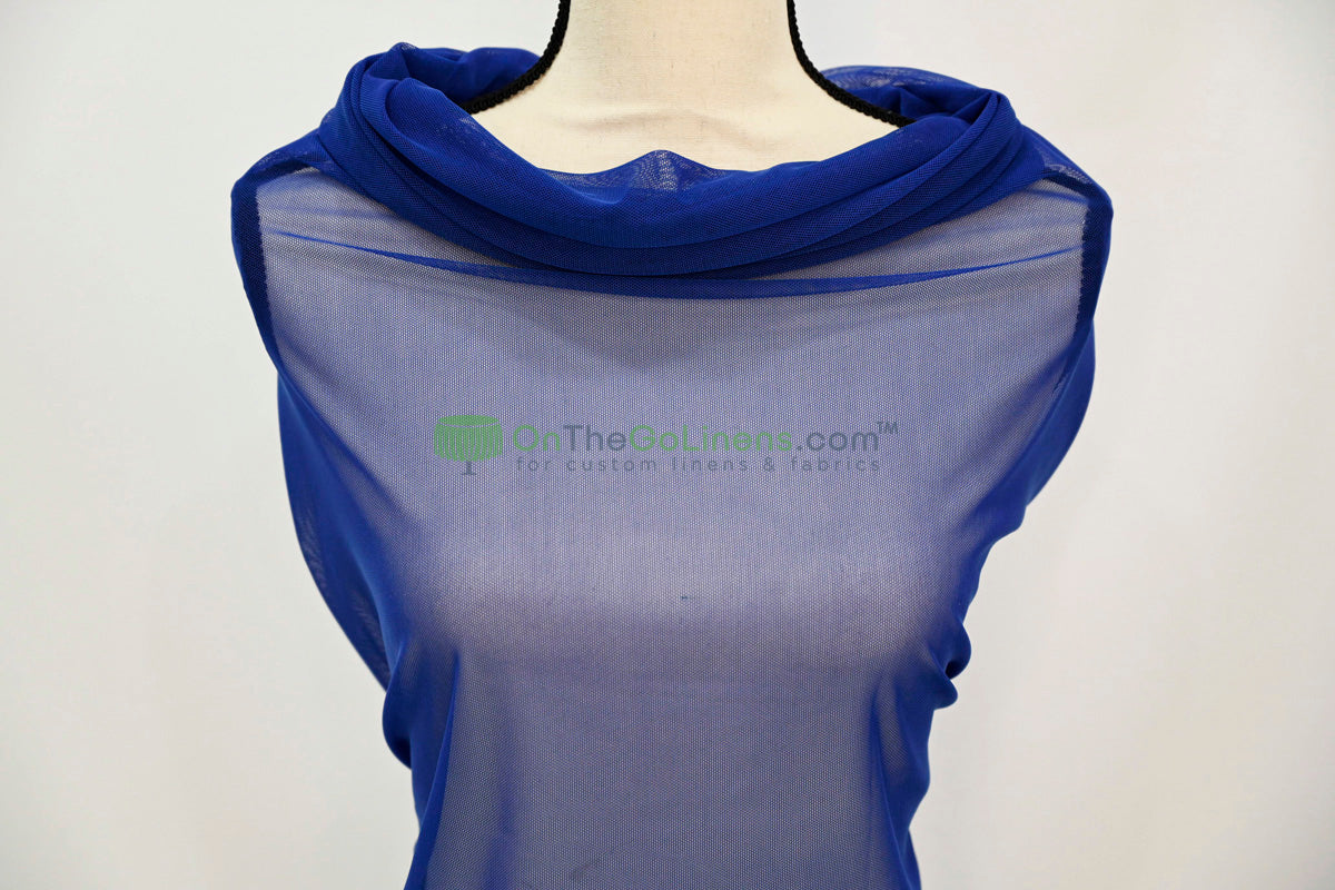 Power Mesh Spandex Fabric by the Yard | 60" Wide | Multiple Colors | 80/20 Nylon Spandex Blend |