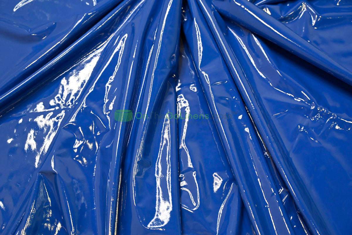 Shiny Patent Vinyl | Flexible Stretch - 94% Polyester, 6% Spandex | 60" Wide