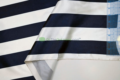 2" Stripe Charmeuse Satin Print Table Runners