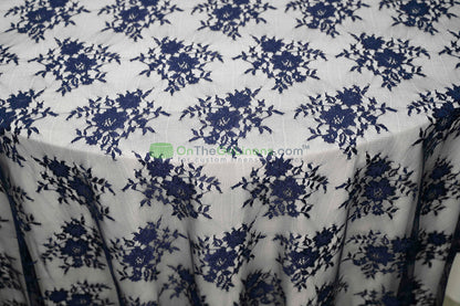 Chantilly Lace Fabric | Elegant Floral Lace | Lightweight & Sheer | Ideal for Bridal & Evening Wear