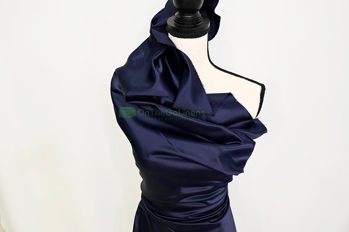 Lamour Satin Fabric by the Yard & Bolt | 100% Polyester Semi Dull Heavy Satin Fabric | 60" Wide | Multiple Colors |