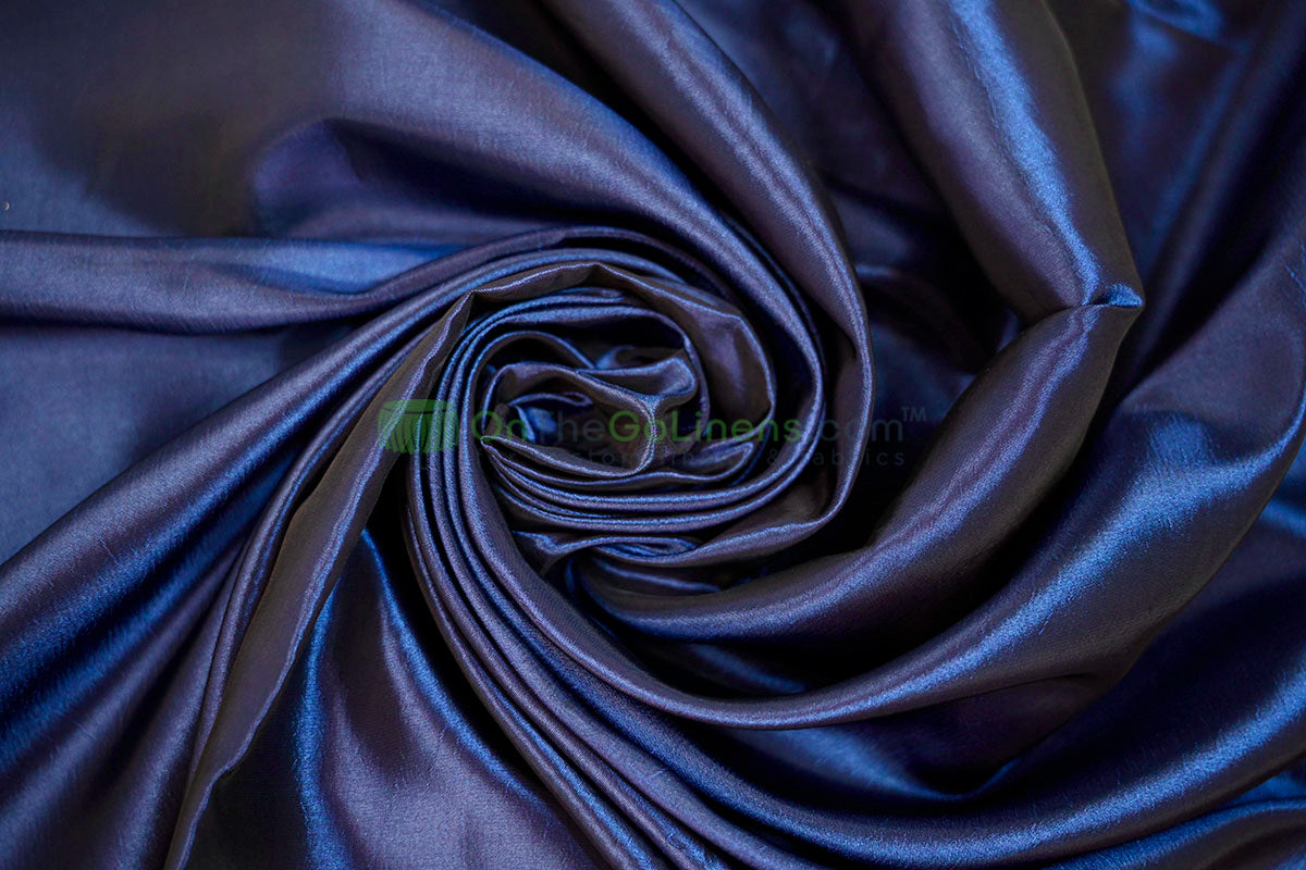 Taffeta Fabric by the Yard | Non Stretch Taffeta | 60" Wide | 75 Colors Available | Wholesale Bolt Available |