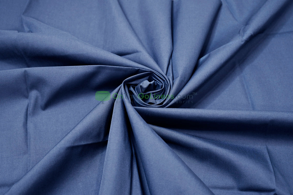 Woven Poly Cotton Broadcloth Fabric by the Yard | Polycotton Fabric | Multiple Colors | 60" Wide | 80/20 Blend |