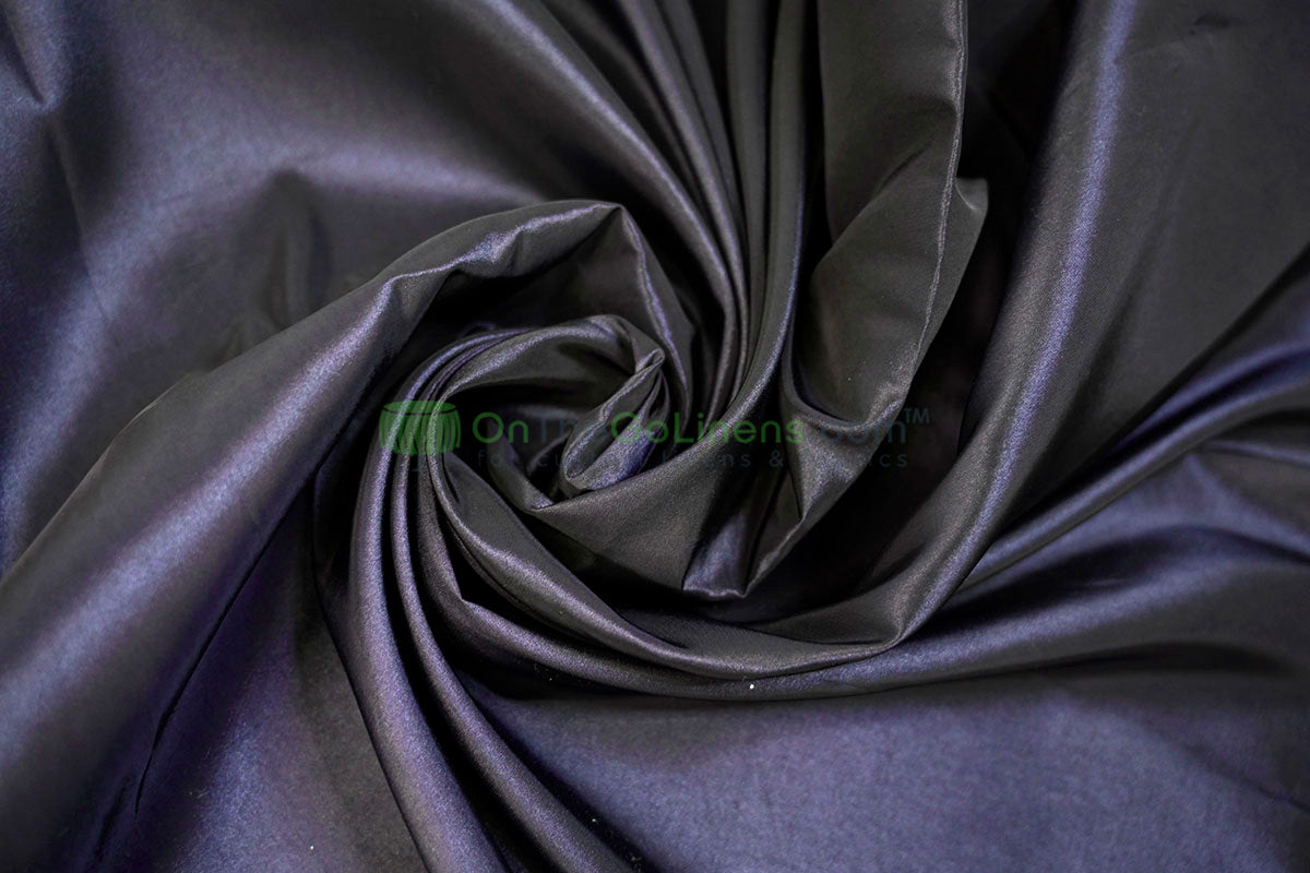 Taffeta Fabric by the Yard | Non Stretch Taffeta | 60" Wide | 75 Colors Available | Wholesale Bolt Available |