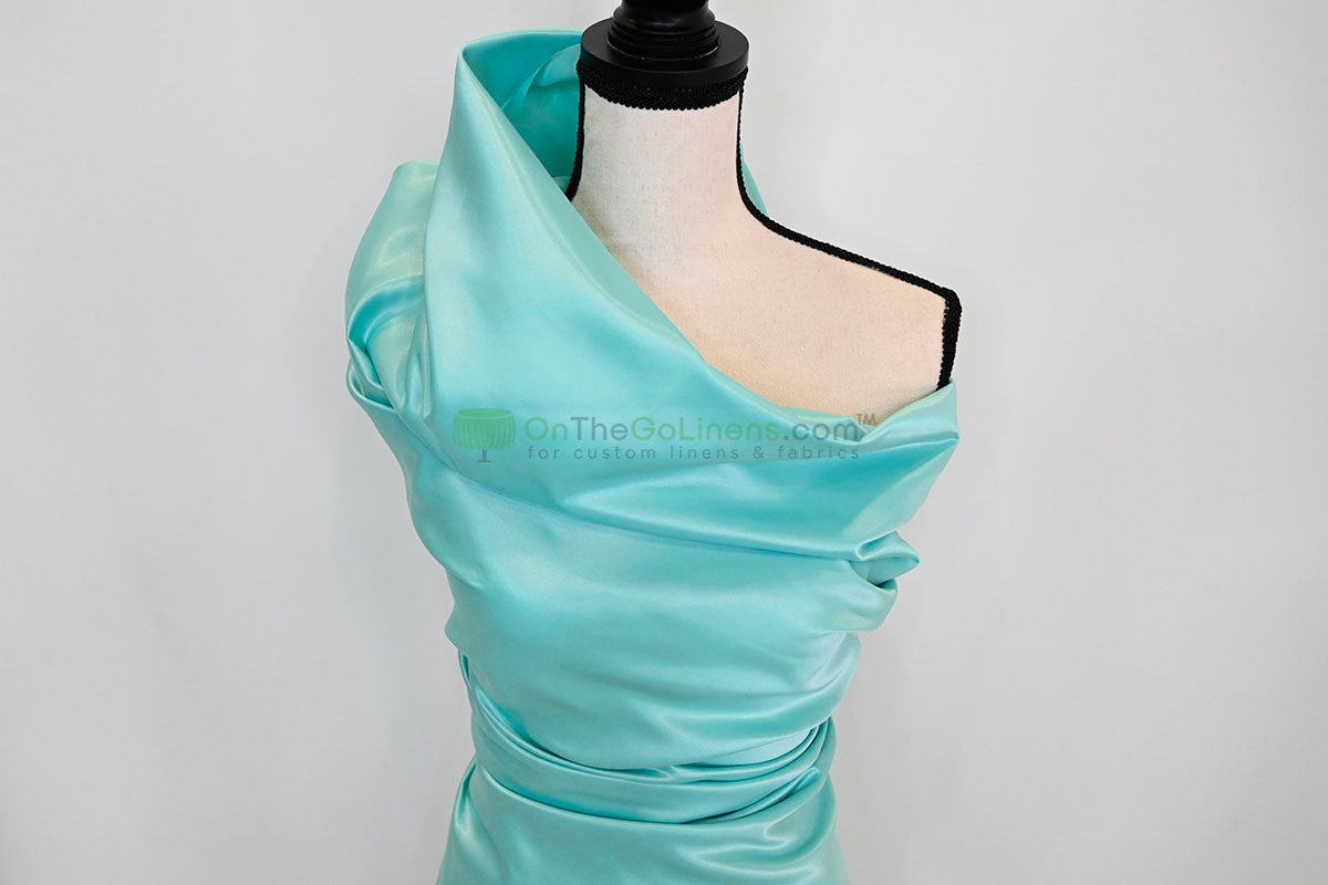 Lamour Satin Fabric by the Yard & Bolt | 100% Polyester Semi Dull Heavy Satin Fabric | 60" Wide | Multiple Colors |