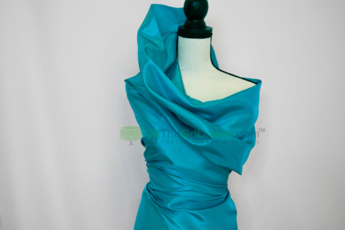 Taffeta Fabric by the Yard | Non Stretch Taffeta | 60" Wide | 75 Colors Available | Wholesale Bolt Available |