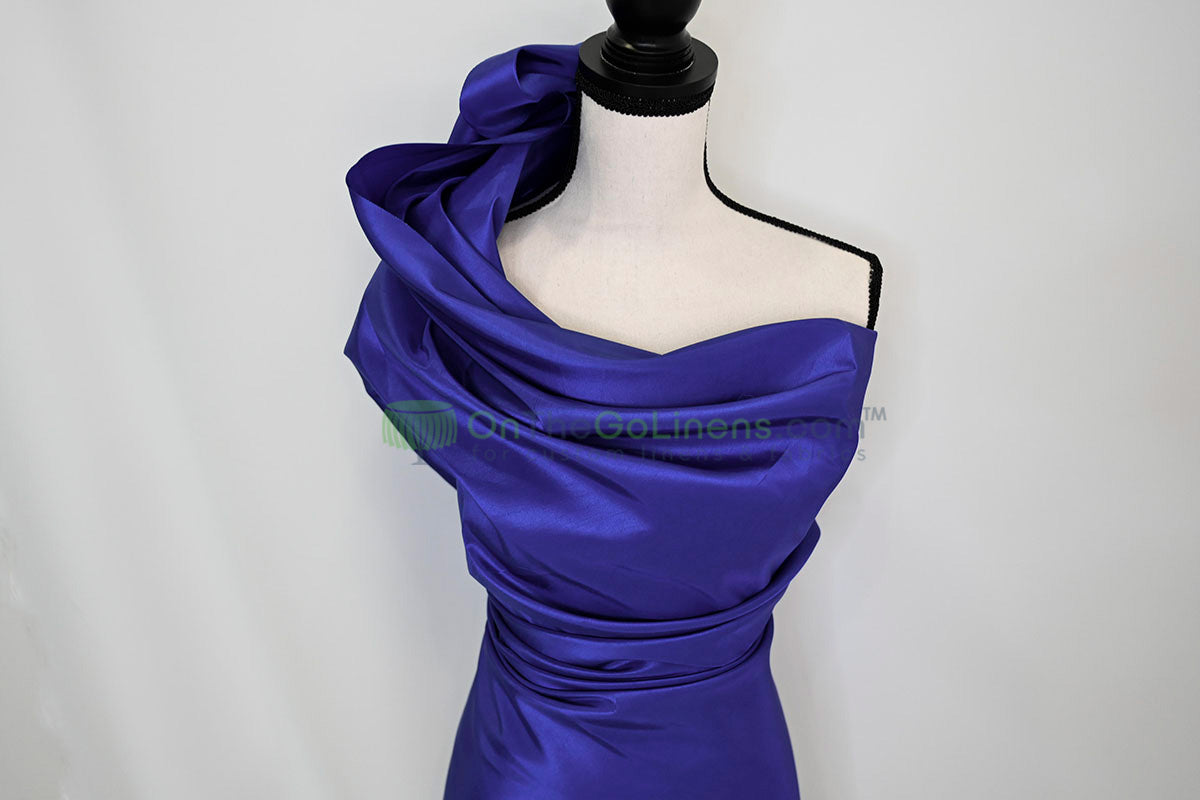 Taffeta Fabric by the Yard | Non Stretch Taffeta | 60" Wide | 75 Colors Available | Wholesale Bolt Available |