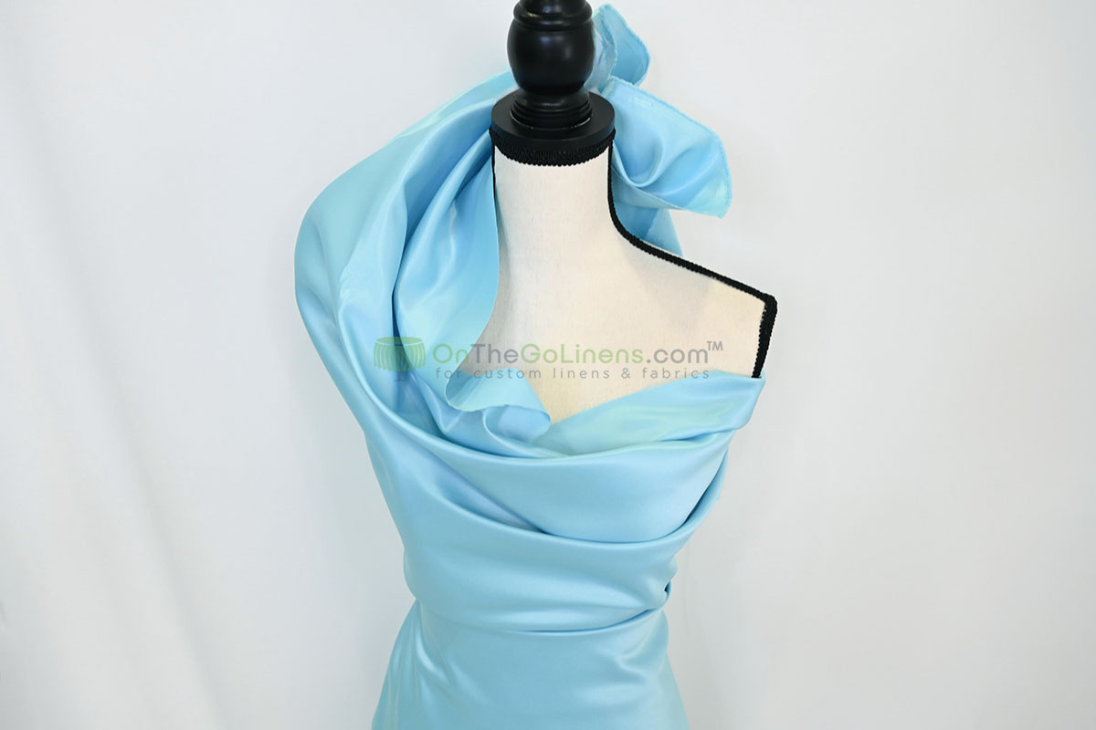 Lamour Satin Fabric by the Yard & Bolt | 100% Polyester Semi Dull Heavy Satin Fabric | 60" Wide | Multiple Colors |