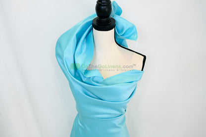 Lamour Satin Fabric by the Yard & Bolt | 100% Polyester Semi Dull Heavy Satin Fabric | 60" Wide | Multiple Colors |