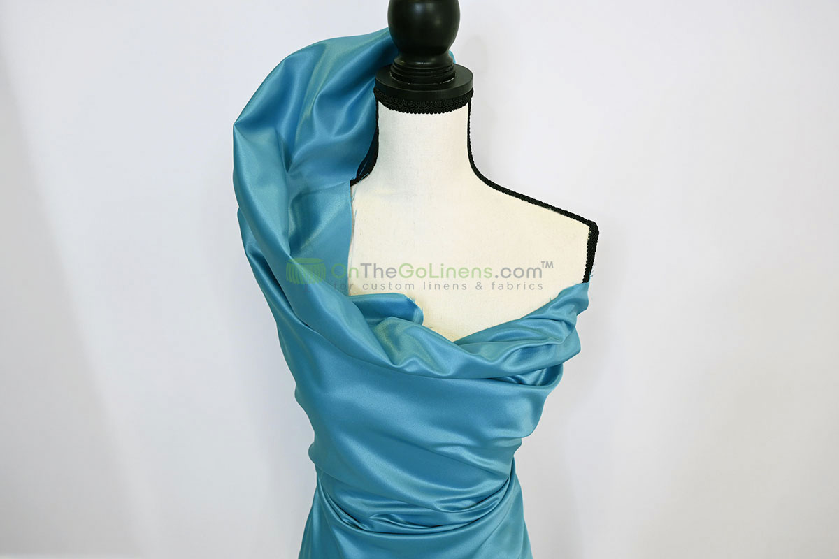 Lamour Satin Fabric by the Yard & Bolt | 100% Polyester Semi Dull Heavy Satin Fabric | 60" Wide | Multiple Colors |
