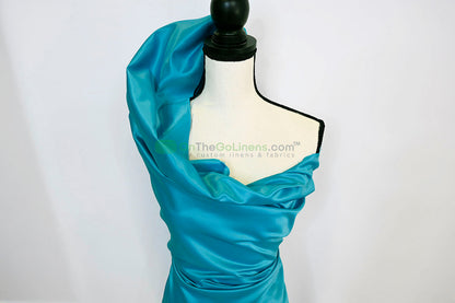 Lamour Satin Fabric by the Yard & Bolt | 100% Polyester Semi Dull Heavy Satin Fabric | 60" Wide | Multiple Colors |