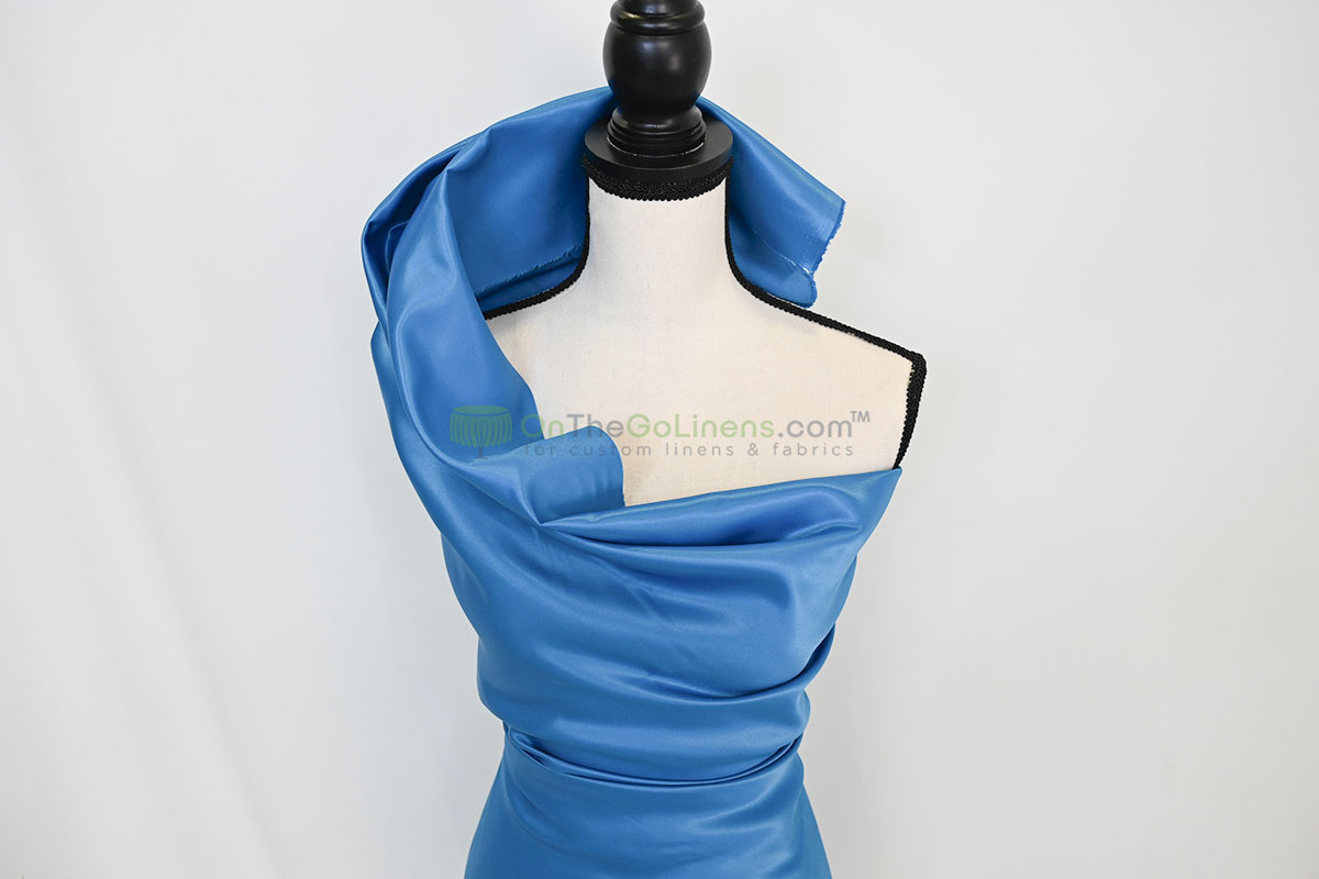 Lamour Satin Fabric by the Yard & Bolt | 100% Polyester Semi Dull Heavy Satin Fabric | 60" Wide | Multiple Colors |