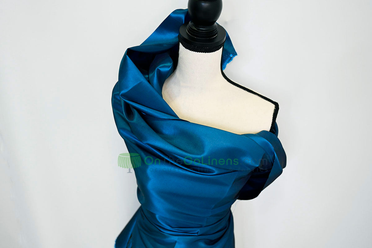 Taffeta Fabric by the Yard | Non Stretch Taffeta | 60" Wide | 75 Colors Available | Wholesale Bolt Available |