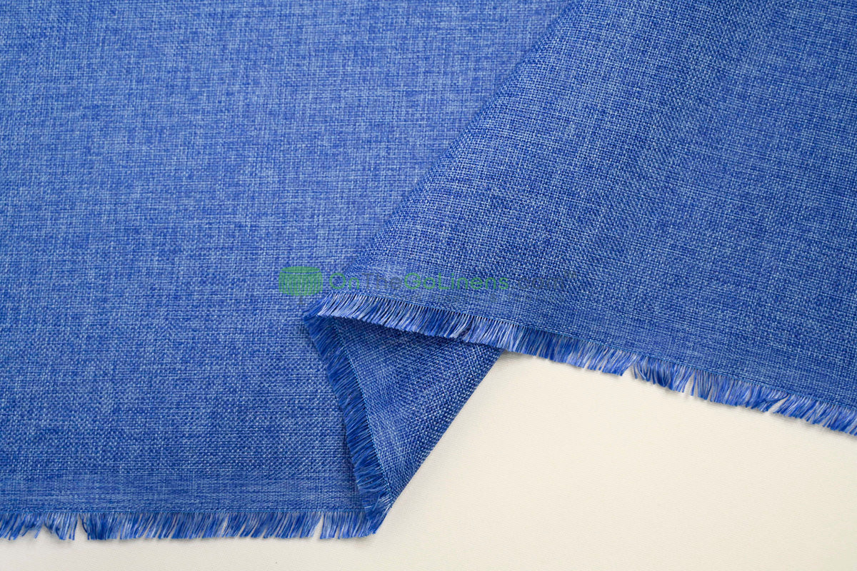 Vintage Linen Event Drapery Panels | Imitation Burlap Curtains | Washable 100% Polyester Burlap |