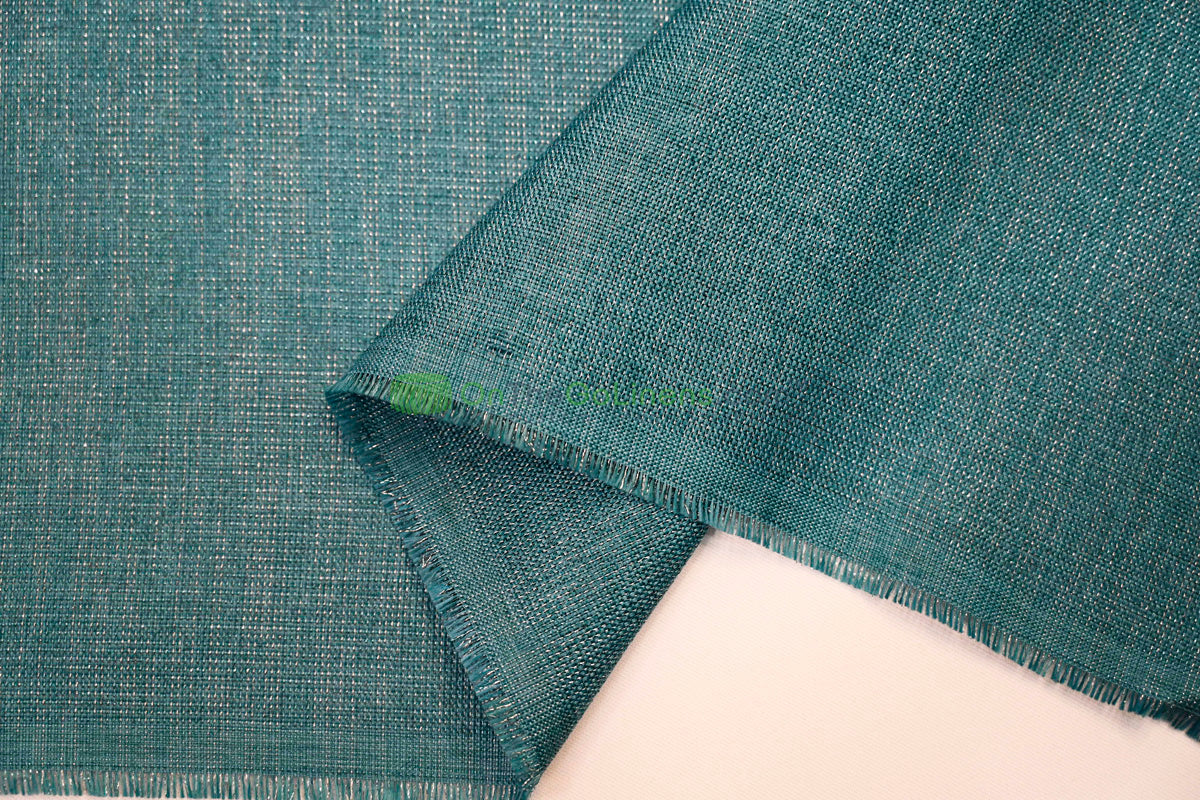 Metallic Vintage Linen Event Drapery Panels | Metallic Burlap Curtains for Events and Decor  | 100% Polyester |