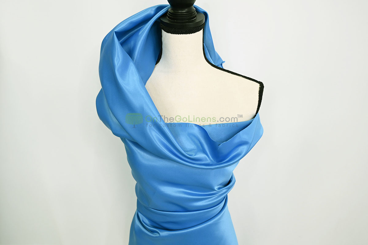 Lamour Satin Fabric by the Yard & Bolt | 100% Polyester Semi Dull Heavy Satin Fabric | 60" Wide | Multiple Colors |