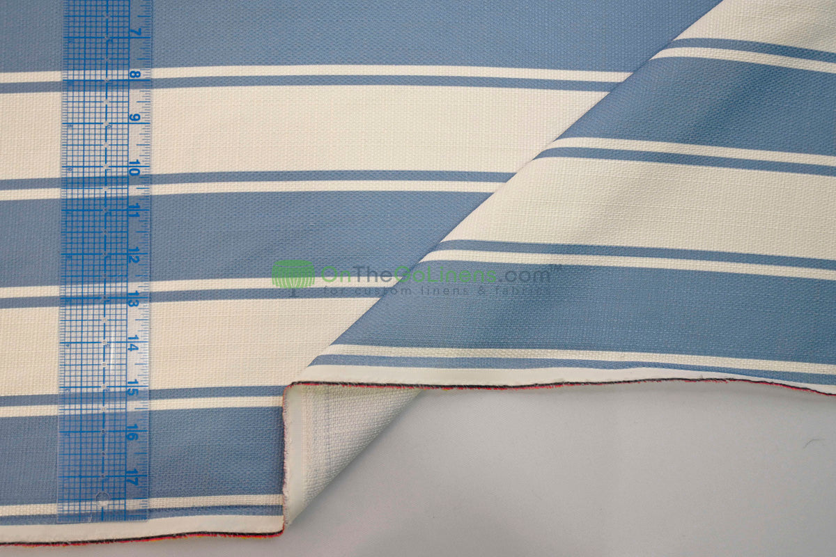 Rustic Linen Stripe Fabric