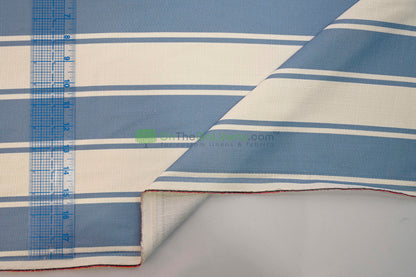 Rustic Linen Stripe Fabric