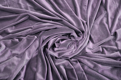 Dark Lilac Stretch Velvet
