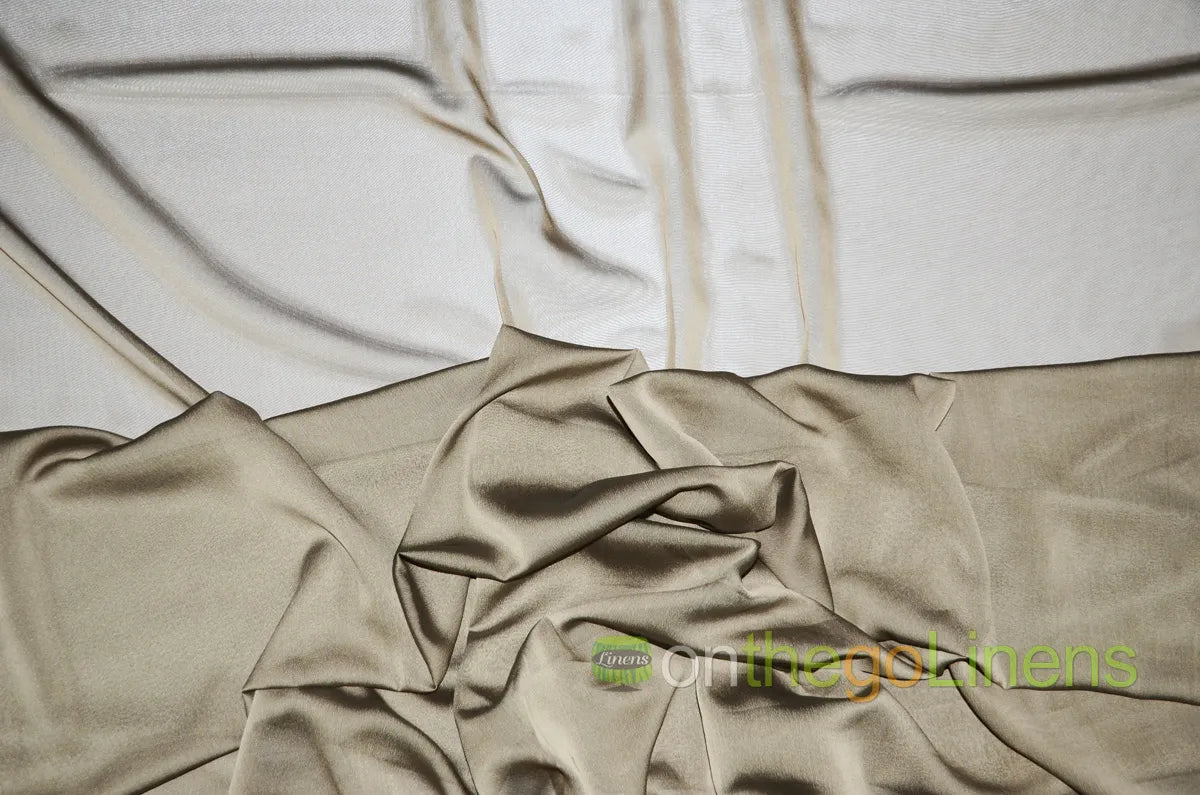 Taupe Two Tone Chiffon