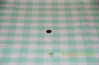 White Ice Mint Picnic Checkers