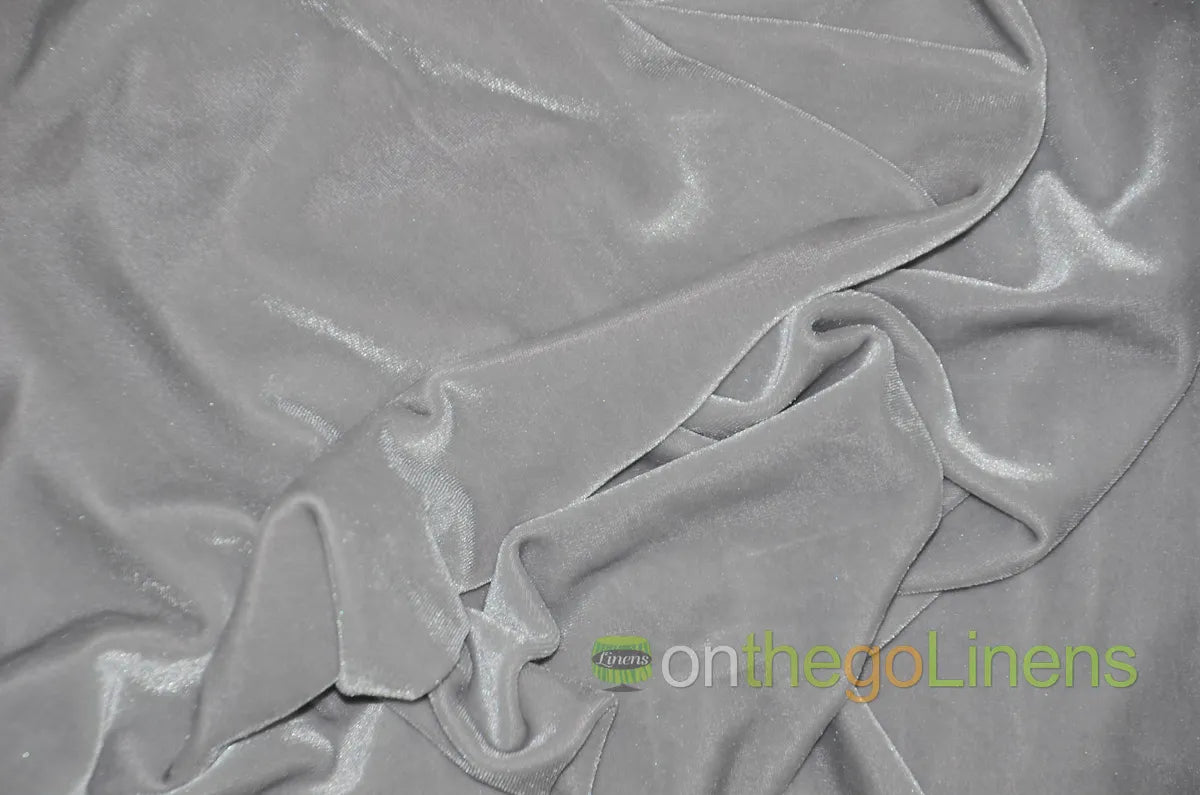 Stretch Velvet Tablecloths | Soft and Smooth Spandex Velvet Table Linens | Multiple Colors |