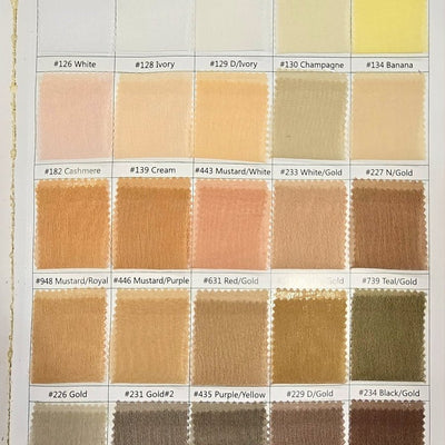 IFR Two Tone Chiffon Event Drapery Panels | Cationic Chiffon Curtains | Inherently Fire Retardant |