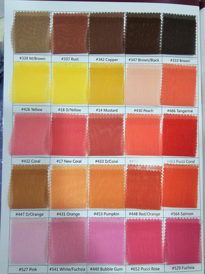 IFR Two Tone Chiffon Fabric | Cationic Chiffon | 60" Wide | Clean Edge | 100% Polyester | Inherently Fire Retardant Fabric |