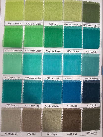 IFR Two Tone Chiffon Table Runners | Cationic Chiffon Table Runners | Multiple Colors and Sizes |