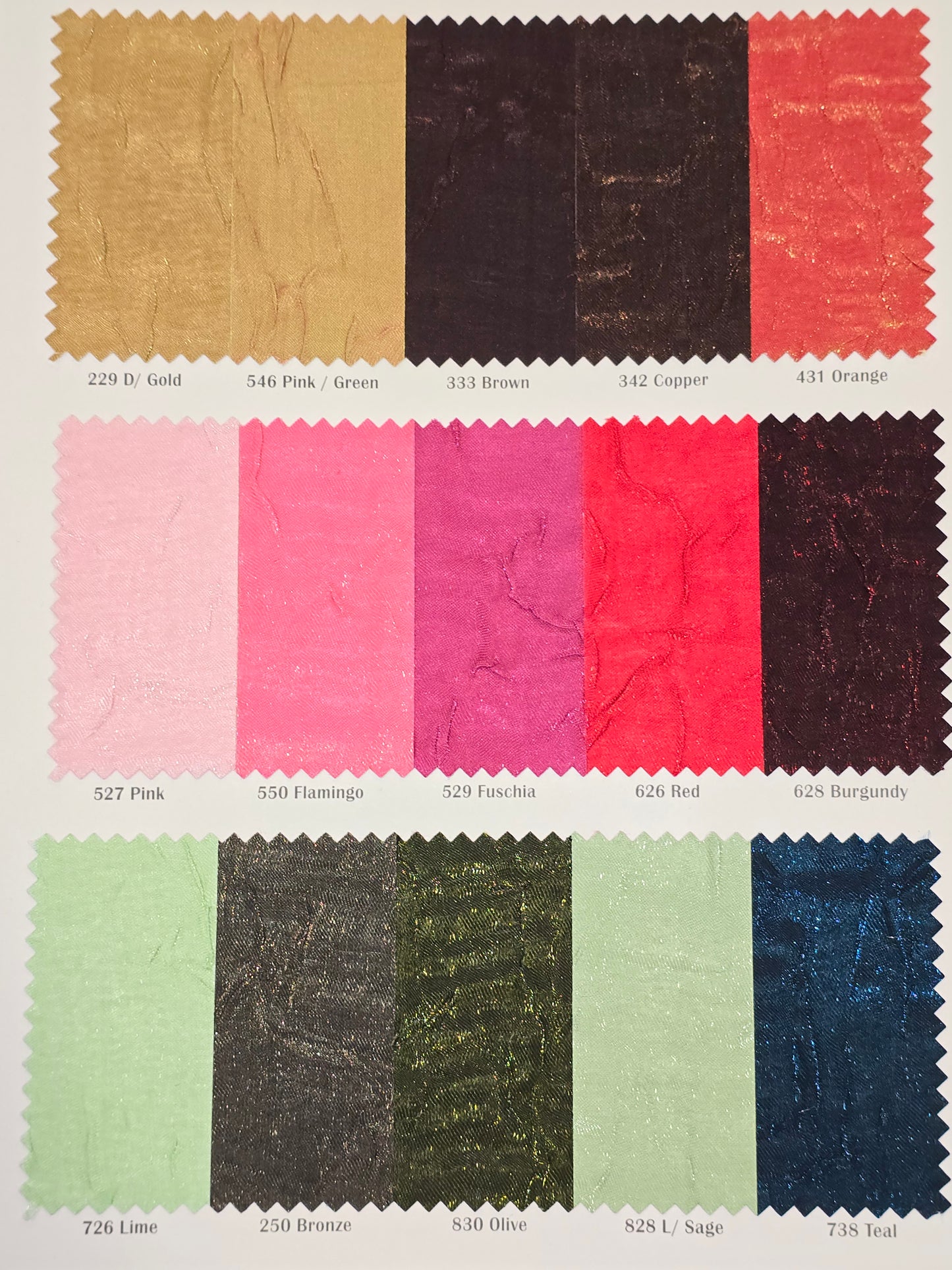 Iridescent Crush Shimmer Table Napkins & Chair Sashes | Galaxy Table Napkins & Chair Sashes | Multiple Colors |