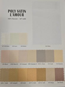 Lamour Satin Event Drapery Panels | 100% Polyester Semi Dull Heavy Satin Curtains | Multiple Colors |