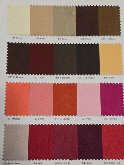 Micro Suede Table Linens | Faux Suede Tablecloths | Multiple Colors |