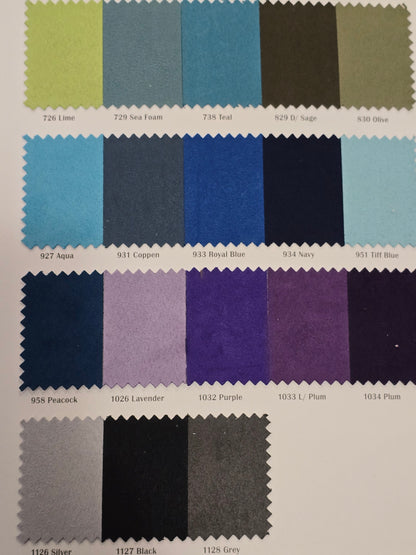 Micro Suede Table Linens | Faux Suede Tablecloths | Multiple Colors |