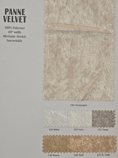 IFR Panne Velvet Table Linens & Crush Velour Tablecloths