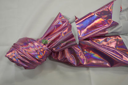 Metallic Hologram Foil Spandex Fabric by the Yard | Hologram Spandex Lame Fabric | 60" Wide |