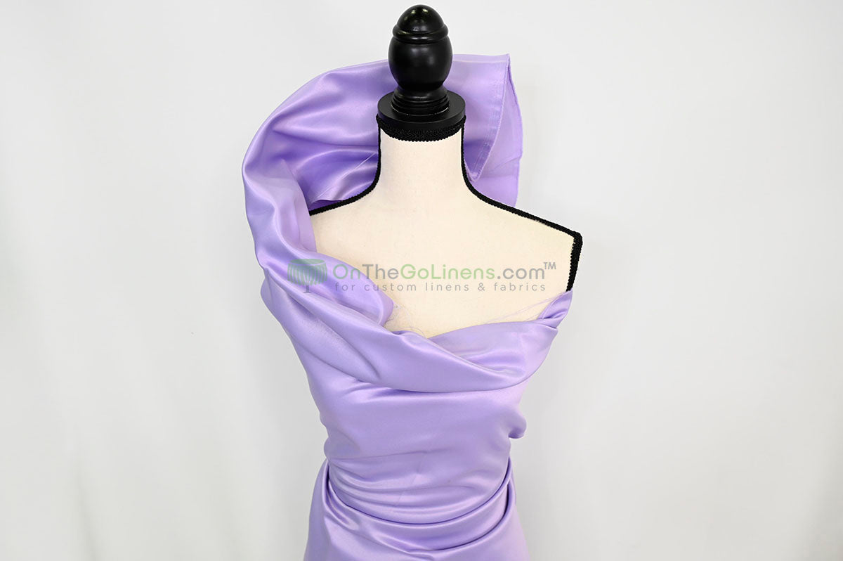 Lamour Satin Fabric by the Yard & Bolt | 100% Polyester Semi Dull Heavy Satin Fabric | 60" Wide | Multiple Colors |