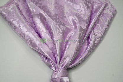 Floral Jacquard Satin Fabric by the Yard | Isabella Floral Jacquard | 60 Wide | Rose Jacquard Satin Fabric |