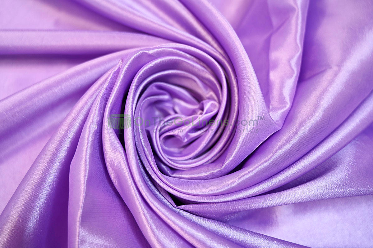Taffeta Fabric by the Yard | Non Stretch Taffeta | 60" Wide | 75 Colors Available | Wholesale Bolt Available |