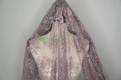 Chantilly Lace Fabric | Elegant Floral Lace | Lightweight & Sheer | Ideal for Bridal & Evening Wear
