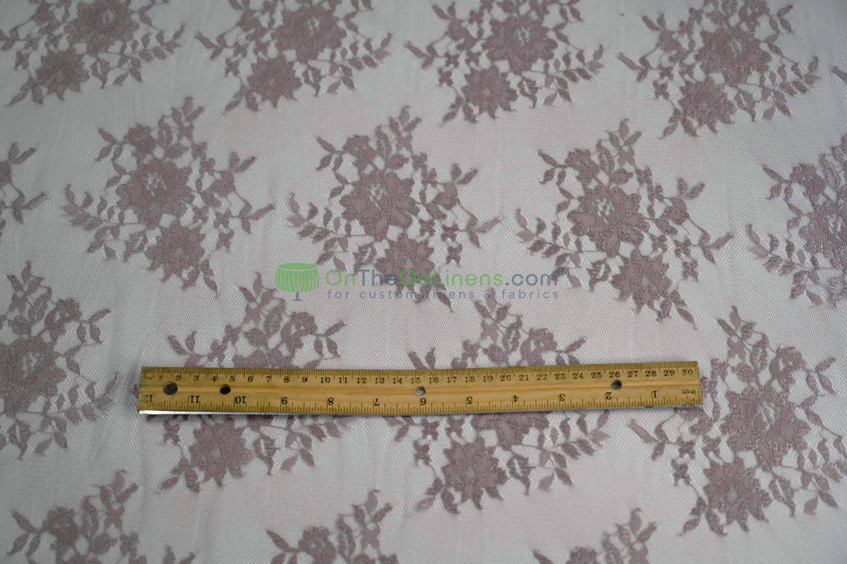 Chantilly Lace Fabric | Elegant Floral Lace | Lightweight & Sheer | Ideal for Bridal & Evening Wear