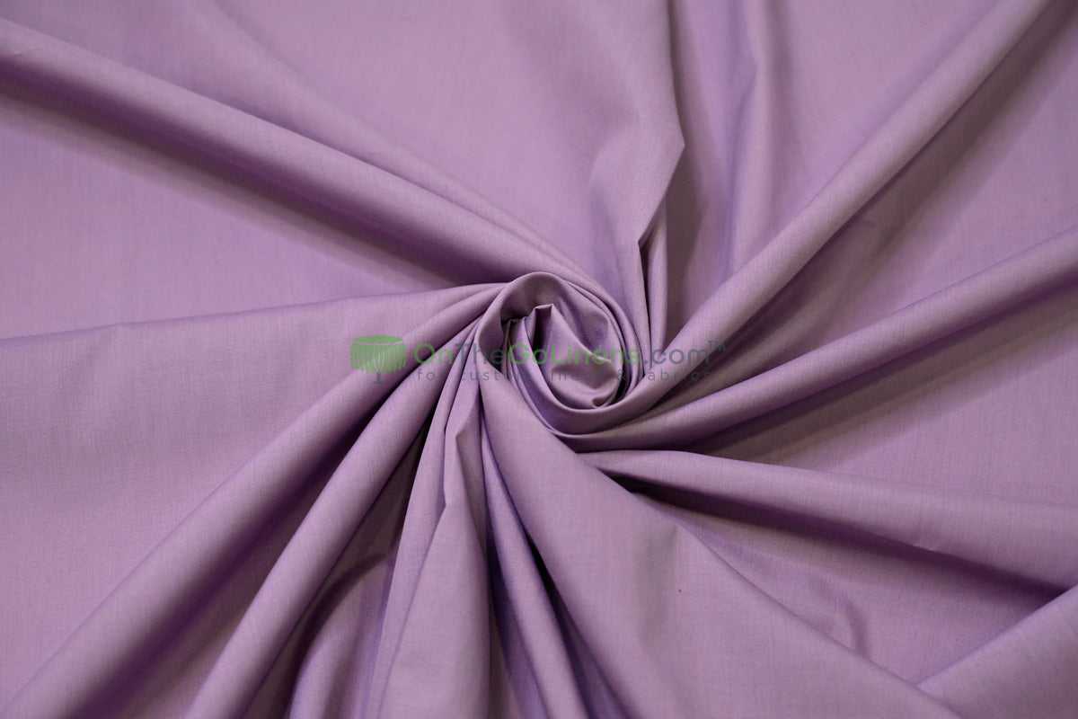 Woven Poly Cotton Broadcloth Fabric by the Yard | Polycotton Fabric | Multiple Colors | 60" Wide | 80/20 Blend |