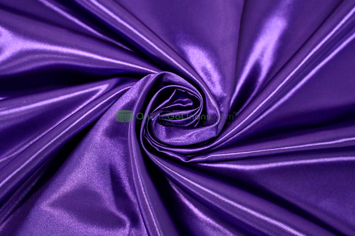 Bridal Satin Fabric by the Yard & Wholesale Bolt | 60" Wide | 100% Polyester |