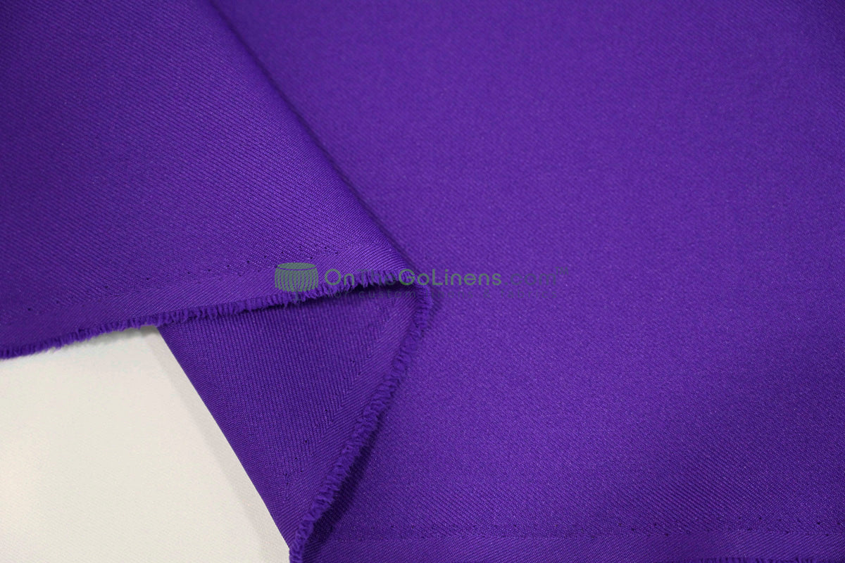 Polyester Twill Fabric by the Yard | Poly Gabardine Fabric | 58" Wide | Multiple Colors |