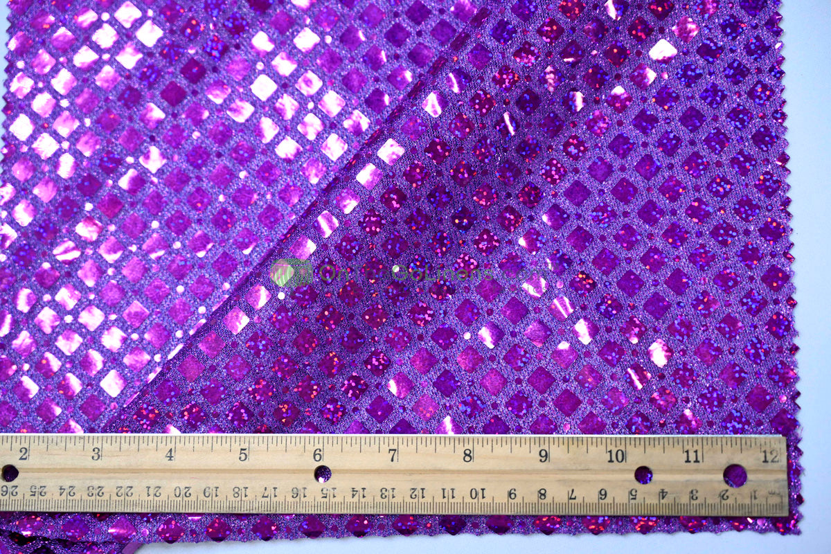 Holographic Sequin Fabric | 45” Wide | Lightweight & Flowing for Costumes, Gowns & Décor