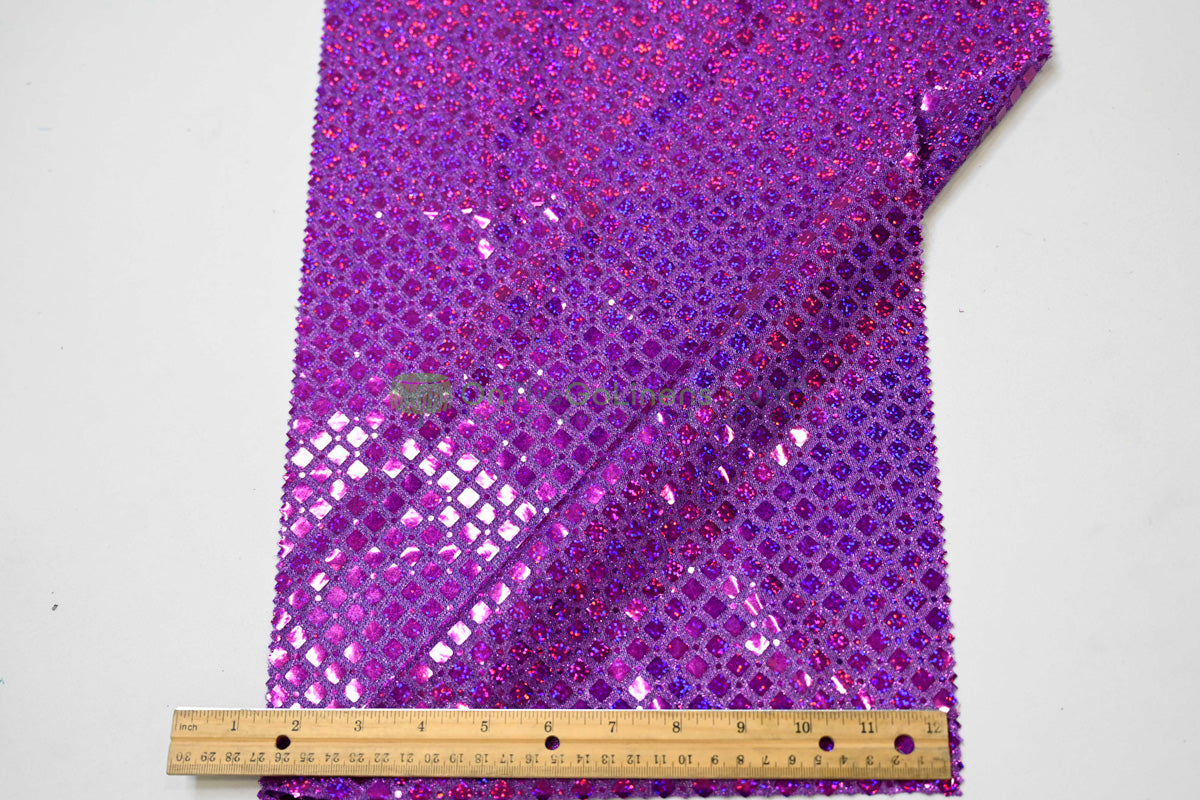 Holographic Sequin Fabric | 45” Wide | Lightweight & Flowing for Costumes, Gowns & Décor