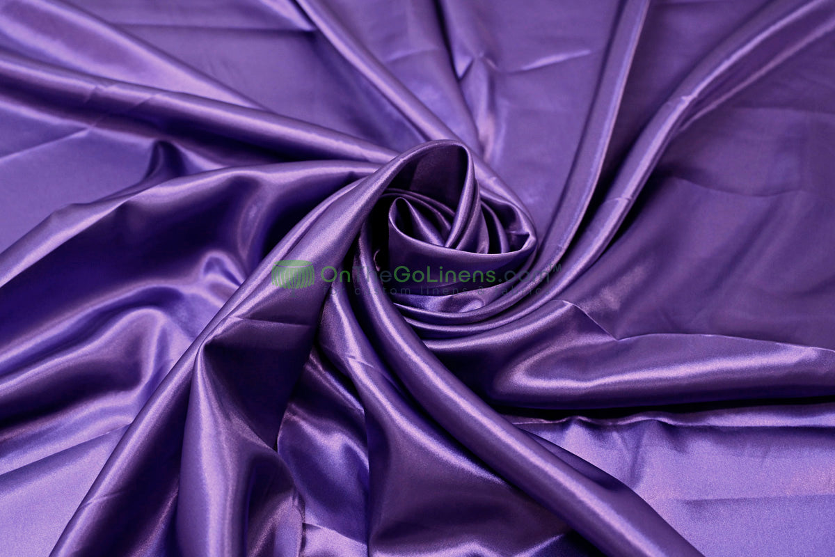Charmeuse Satin Table Linens, Table Overlays, Table Drapes and Banquets | Multiple IFR Satin Colors |