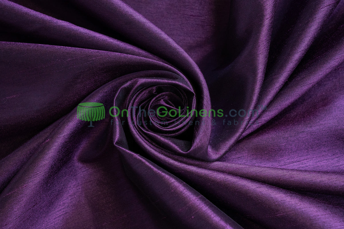 IFR Polyester Dupioni Fabric 120" Wide Extra Wide Silk Look 100% Polyester