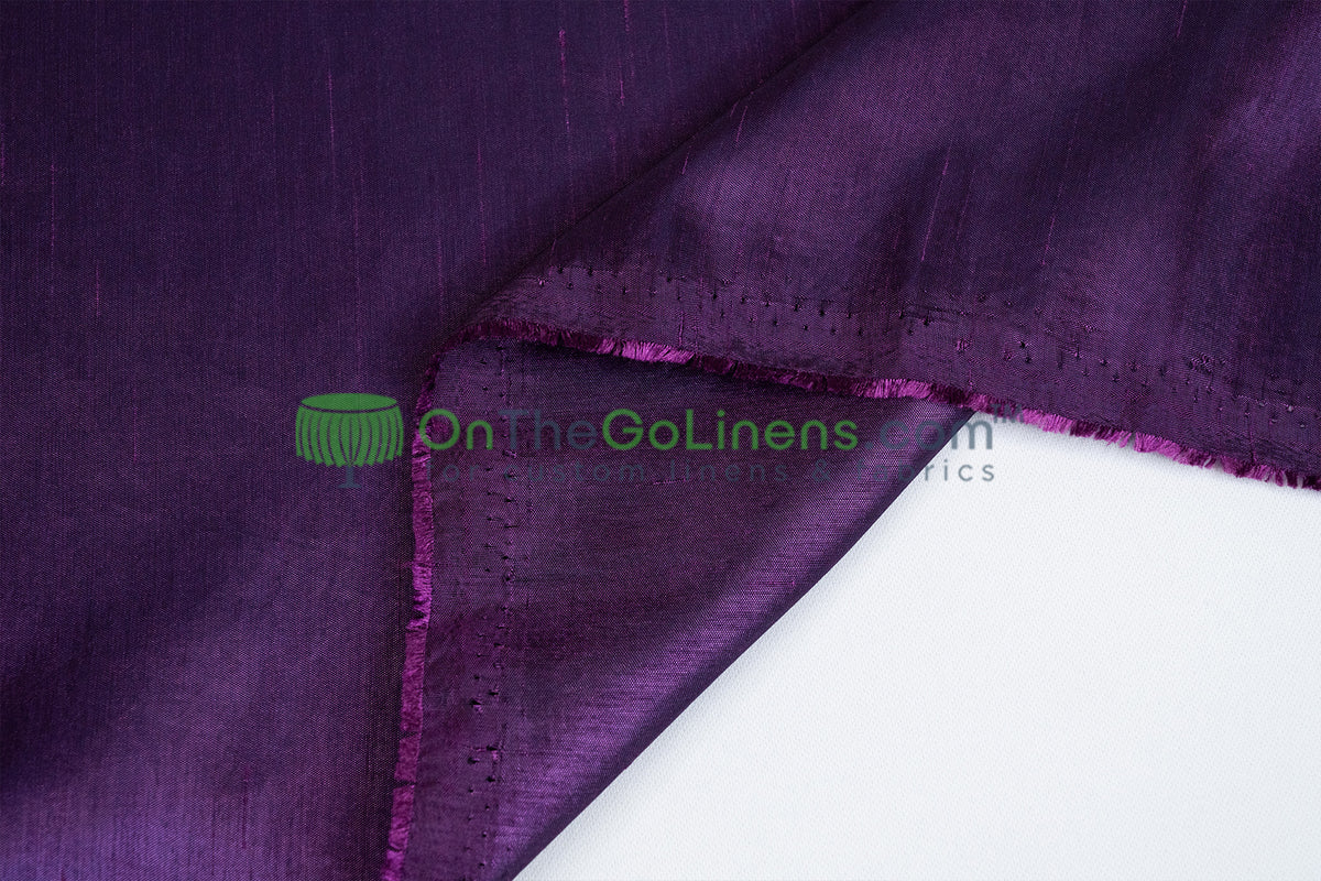 IFR Polyester Dupioni Fabric 120" Wide Extra Wide Silk Look 100% Polyester